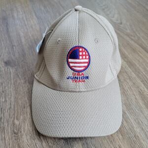 USA Gold Junior's Team Tan Adjustable Cap